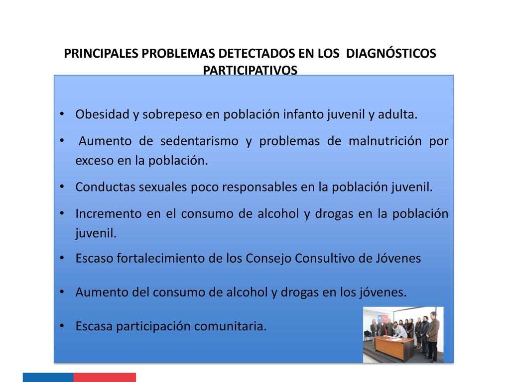 PRINCIPALES PROBLEMAS DETECTADOS EN LOS DIAGNÓSTICOS PARTICIPATIVOS