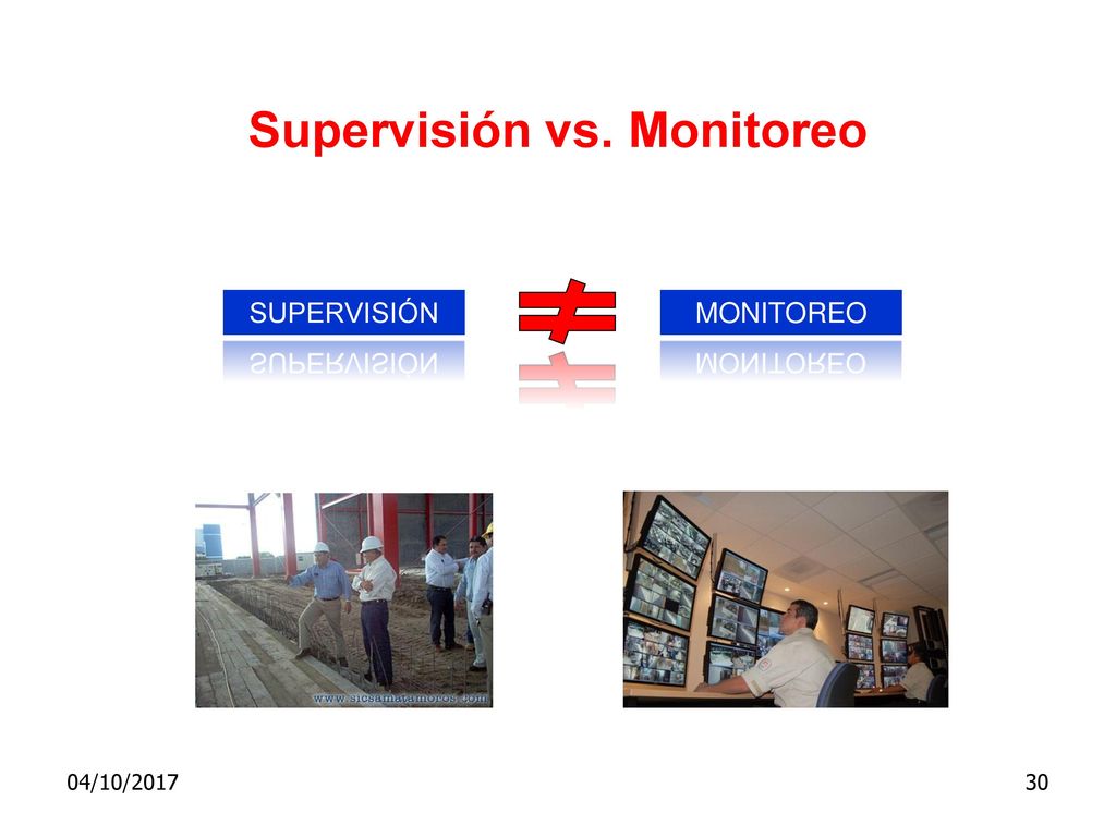 Supervisión vs. Monitoreo