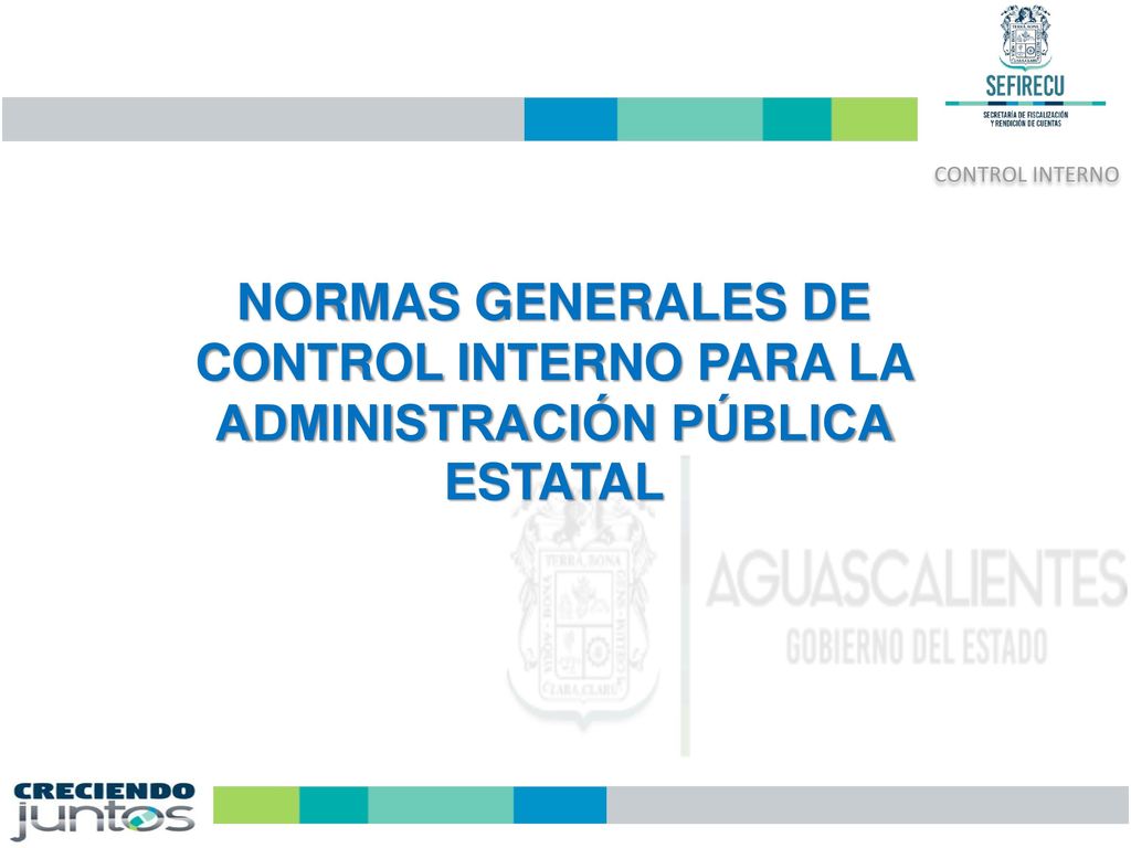 NORMAS GENERALES DE CONTROL INTERNO PARA LA ADMINISTRACIÓN PÚBLICA ESTATAL