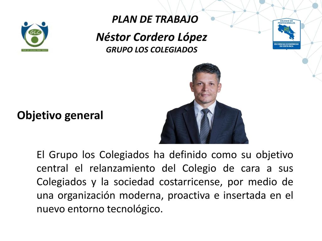 Néstor Cordero López Objetivo general PLAN DE TRABAJO