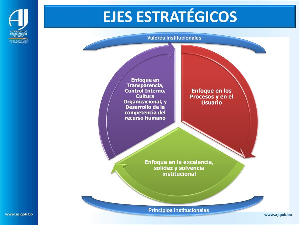 EJES ESTRATÉGICOS Enfoque en los Procesos y en el Usuario