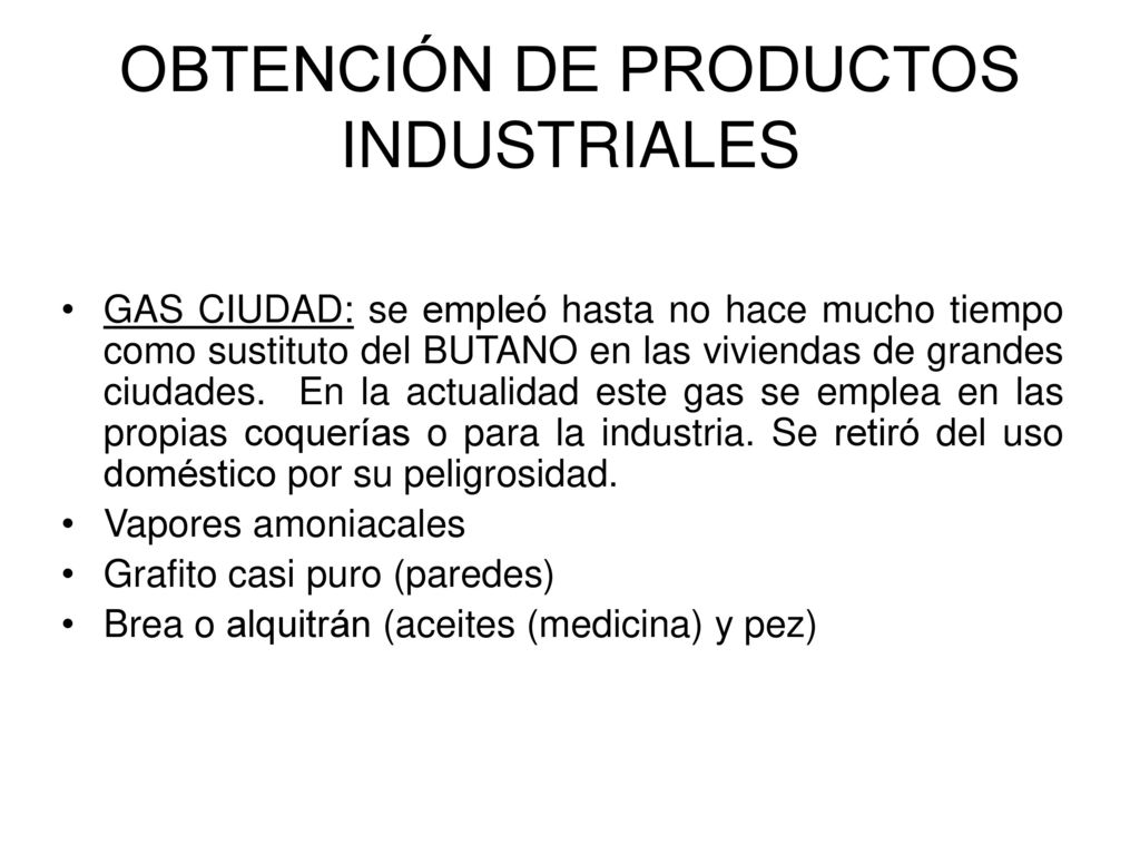 OBTENCIÓN DE PRODUCTOS INDUSTRIALES