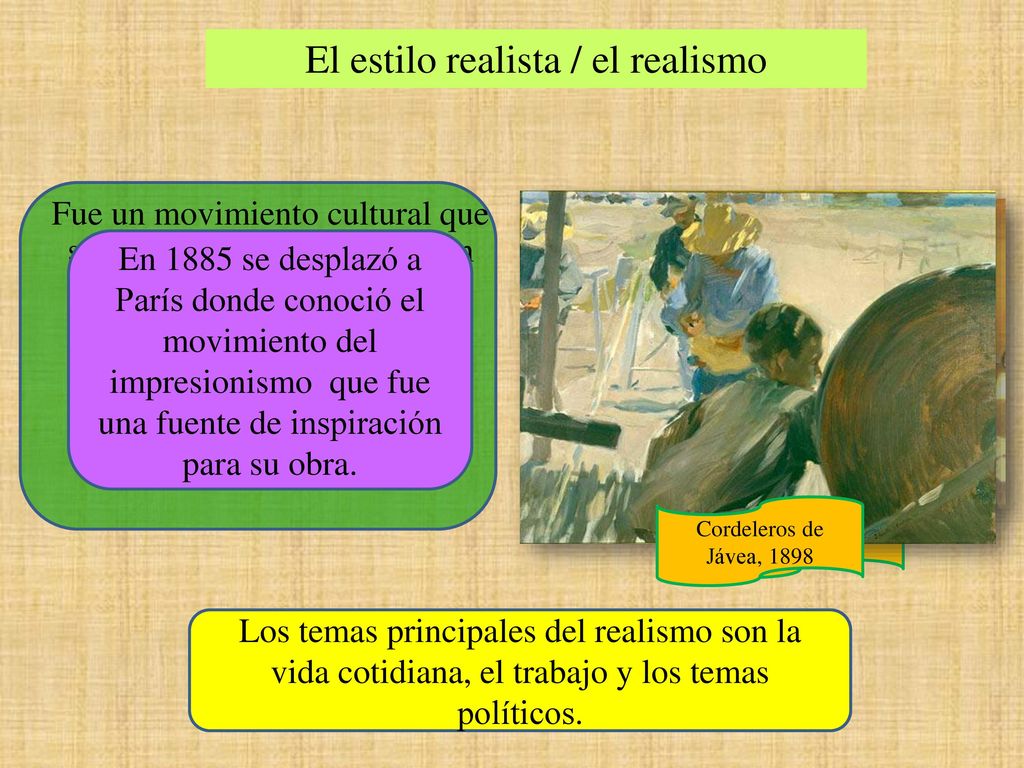 El estilo realista / el realismo