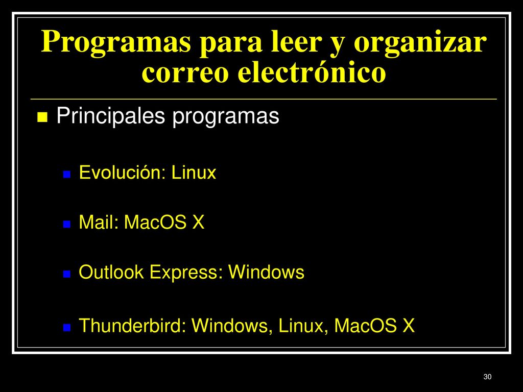 Programas para leer y organizar correo electrónico