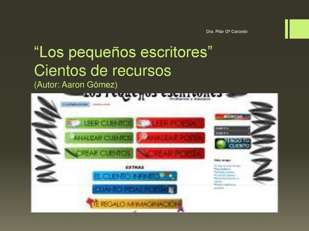 Los pequeños escritores Cientos de recursos (Autor: Aaron Gómez)