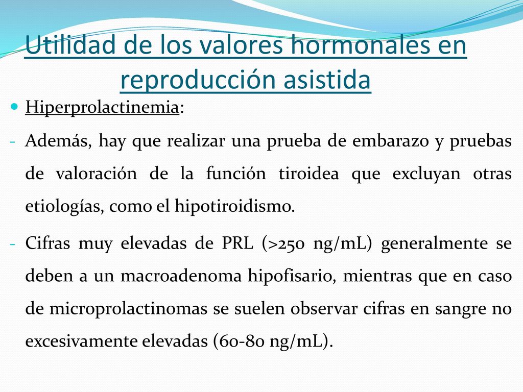 Utilidad de los valores hormonales en reproducción asistida