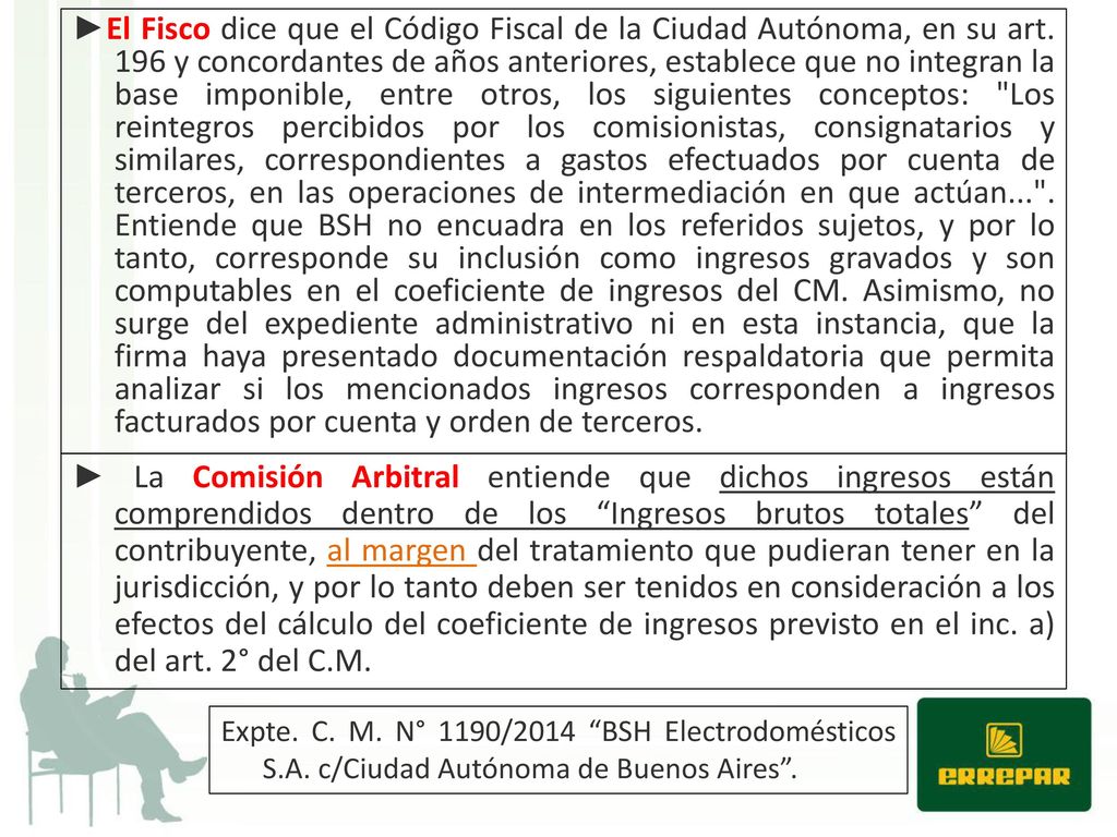 ►El Fisco dice que el Código Fiscal de la Ciudad Autónoma, en su art