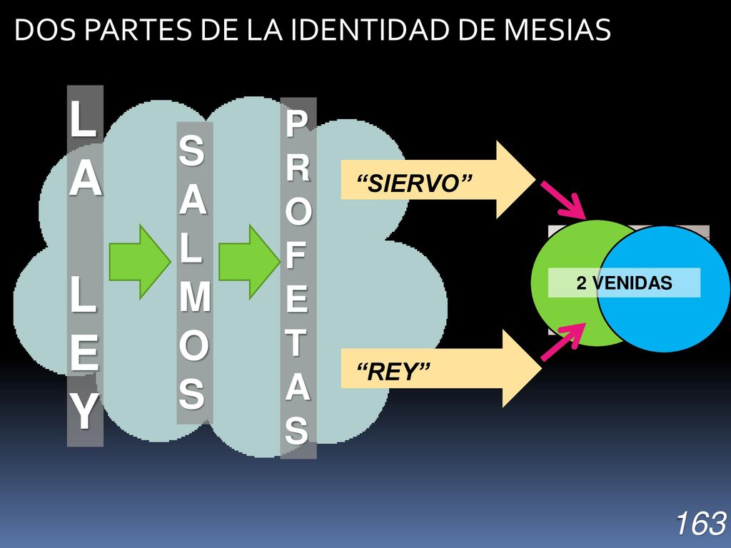 LA LEY SALMOS PROFETAS DOS PARTES DE LA IDENTIDAD DE MESIAS 163