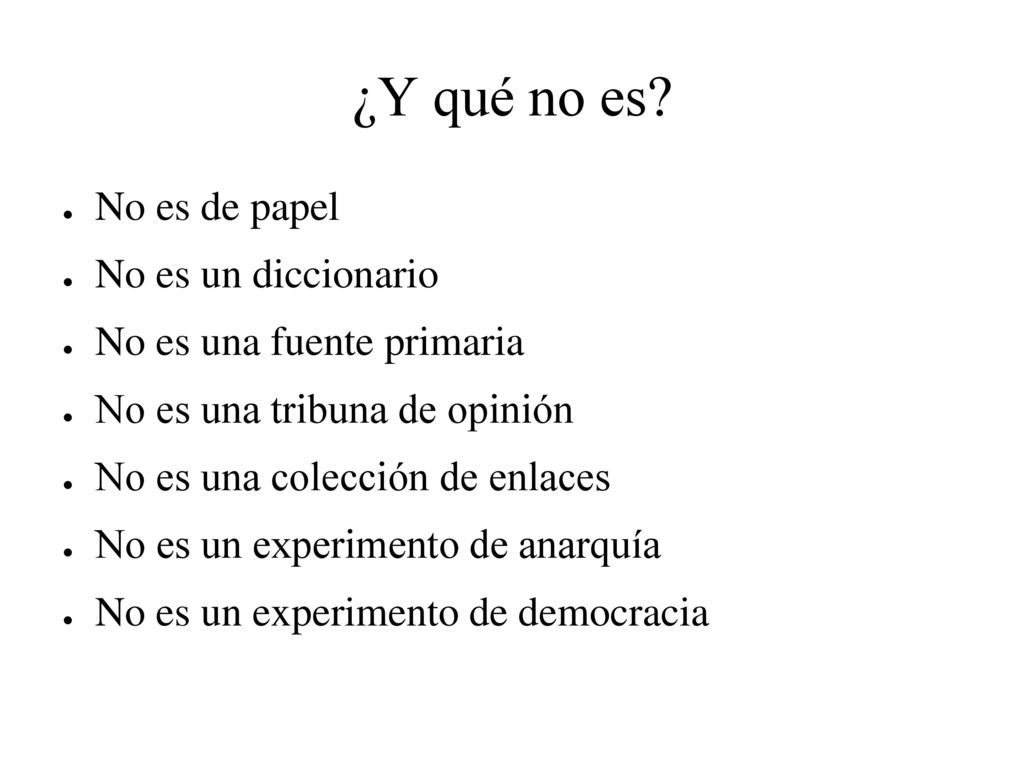 ¿Y qué no es No es de papel No es un diccionario