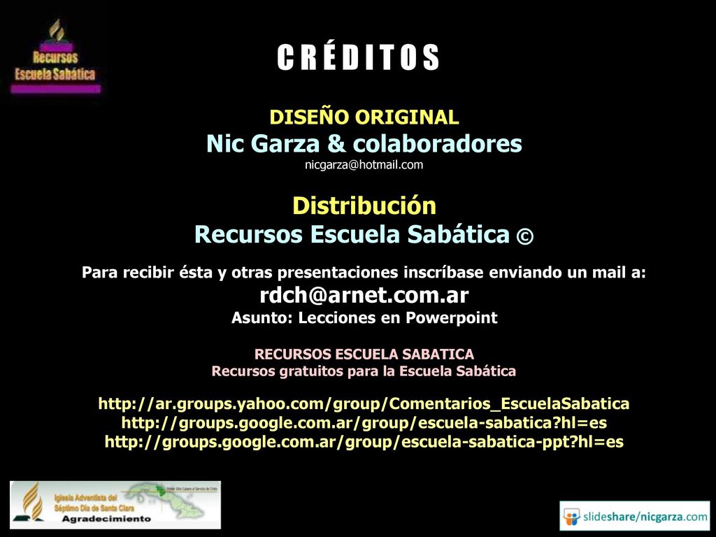 C R É D I T O S Nic Garza & colaboradores Distribución