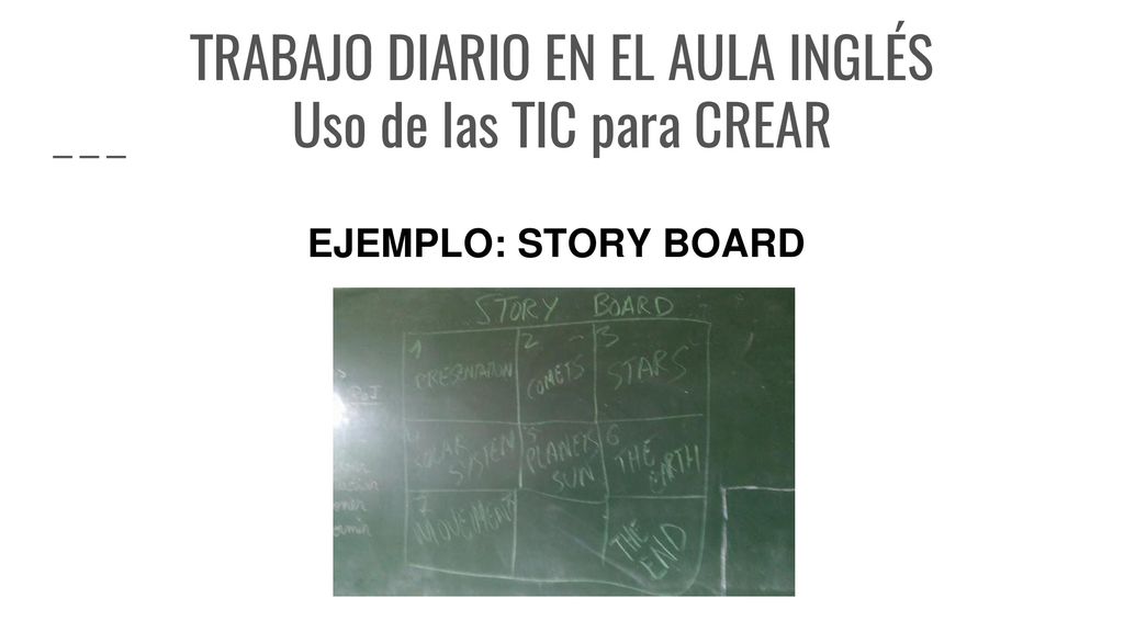 TRABAJO DIARIO EN EL AULA INGLÉS Uso de las TIC para CREAR