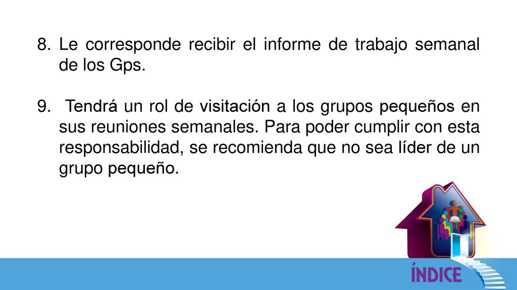 Le corresponde recibir el informe de trabajo semanal de los Gps.