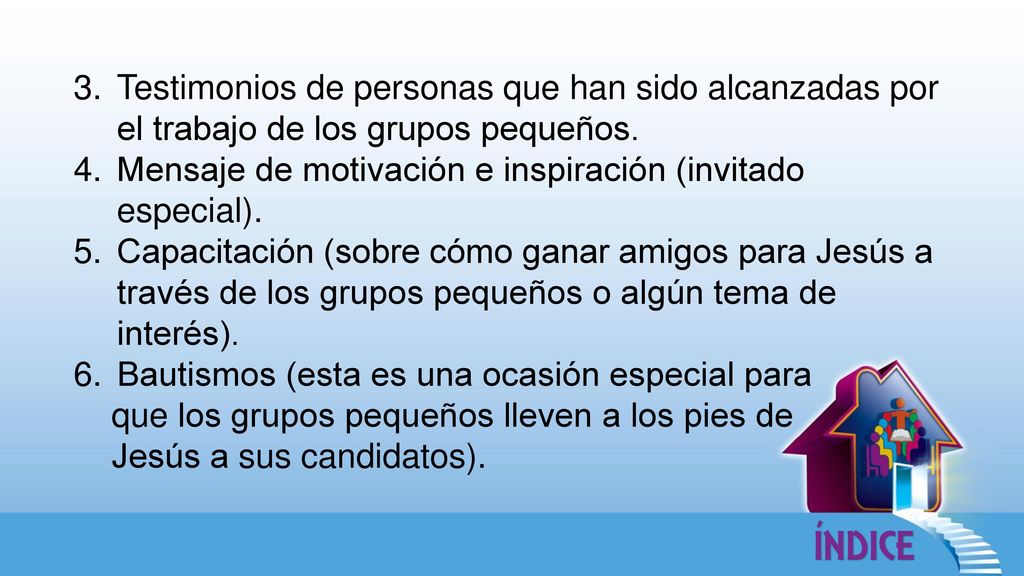 Testimonios de personas que han sido alcanzadas por el trabajo de los grupos pequeños.