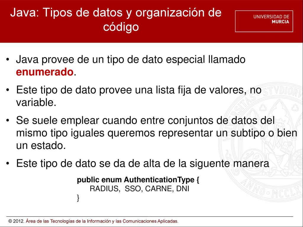 Java: Tipos de datos y organización de código