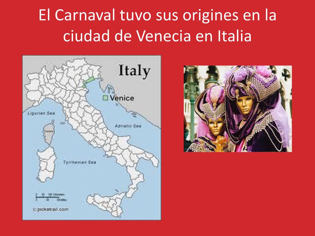 El Carnaval tuvo sus origines en la ciudad de Venecia en Italia