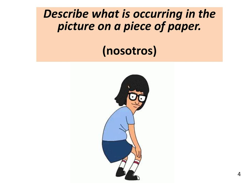 Describe what is occurring in the picture on a piece of paper.