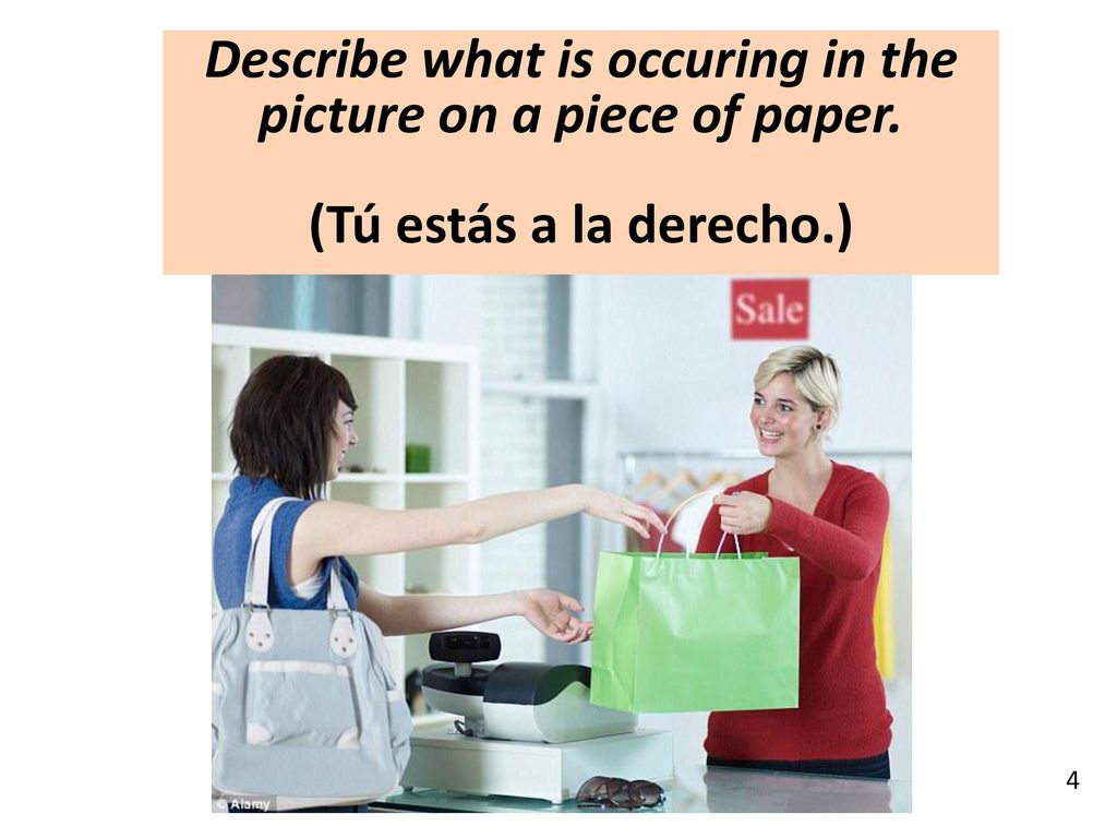 Describe what is occuring in the picture on a piece of paper.