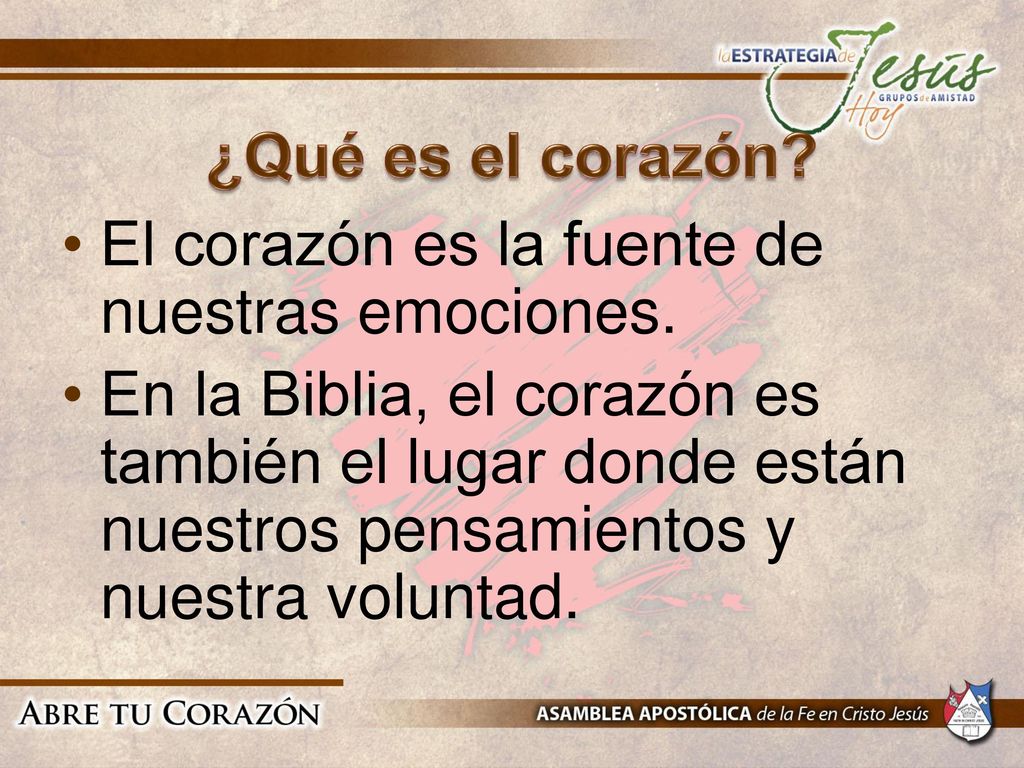 ¿Qué es el corazón El corazón es la fuente de nuestras emociones.