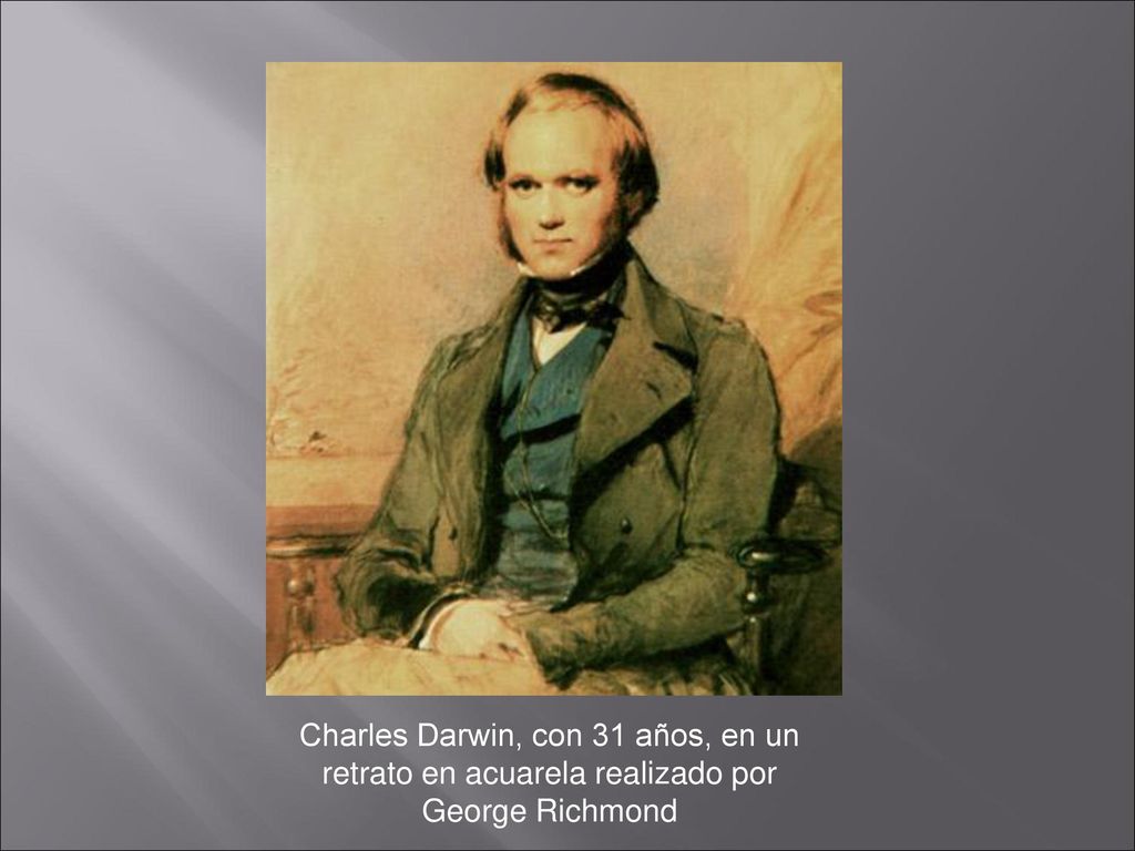 Charles Darwin, con 31 años, en un retrato en acuarela realizado por George Richmond