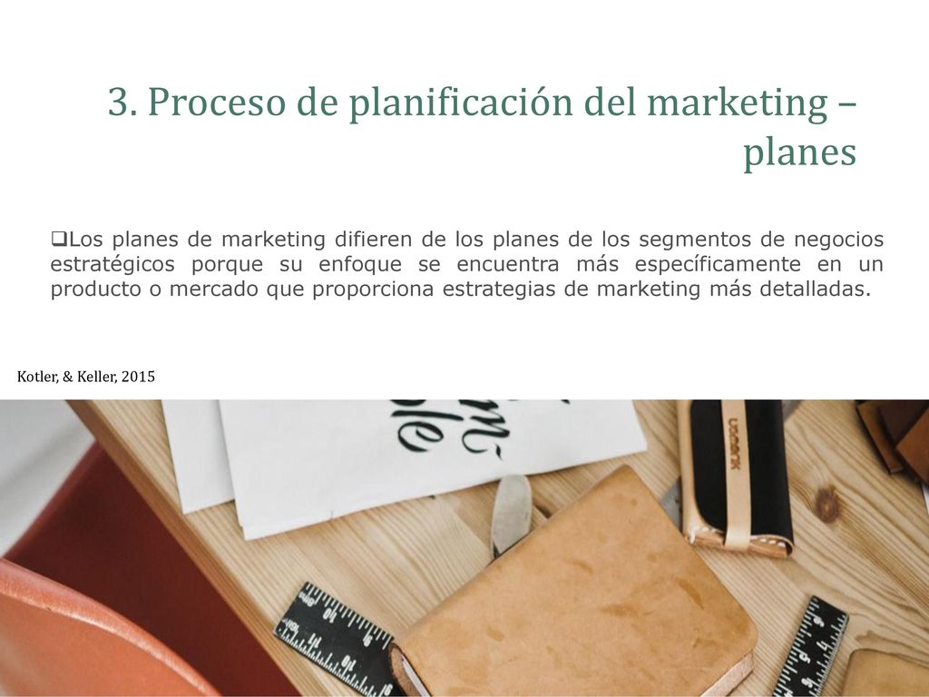 3. Proceso de planificación del marketing – planes