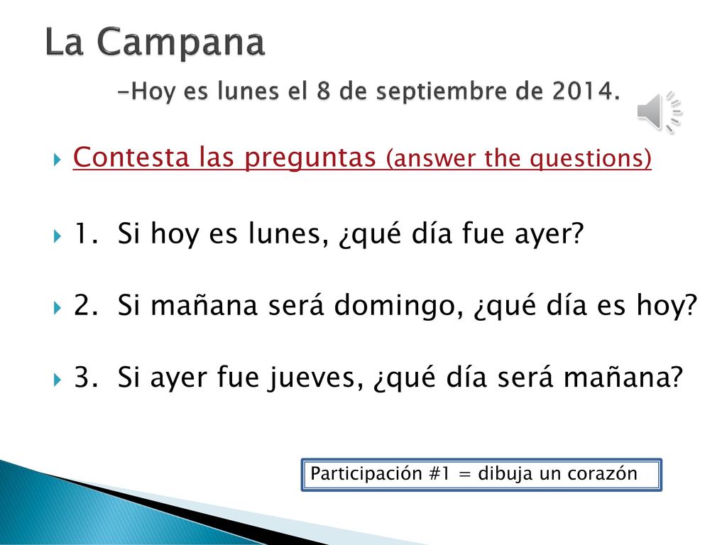 La Campana -Hoy es lunes el 8 de septiembre de 2014.