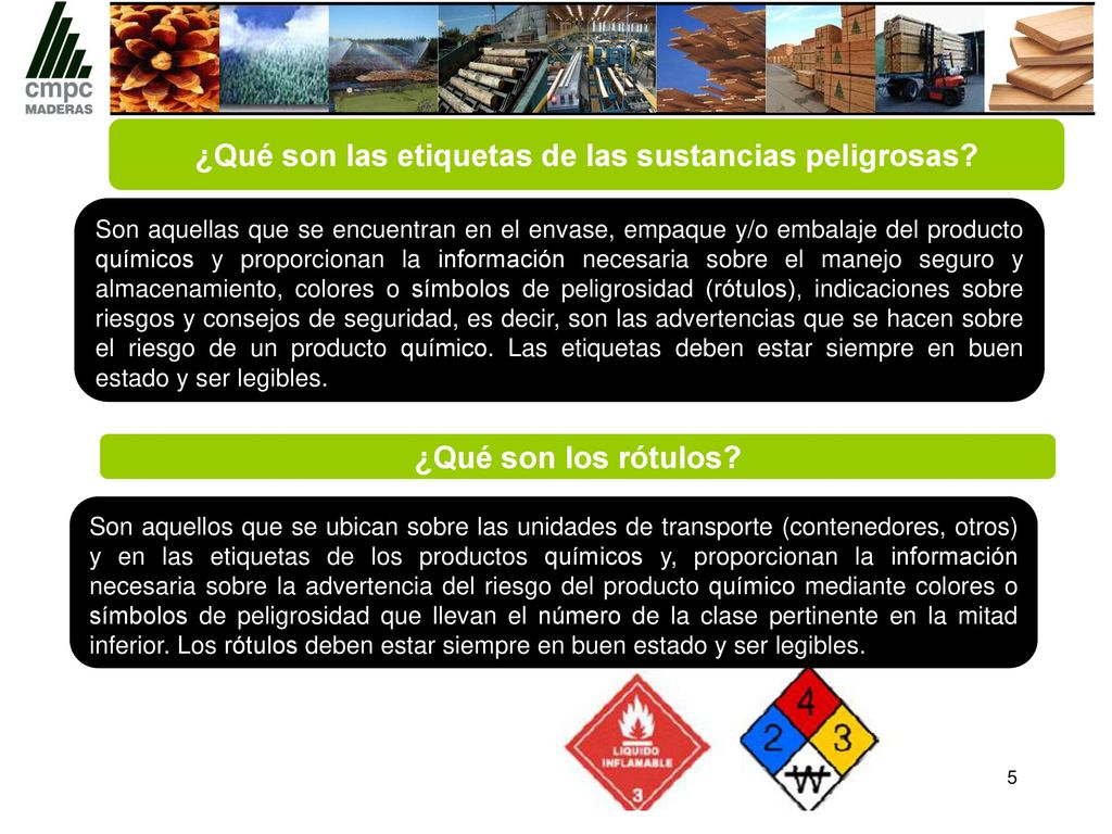 ¿Qué son las etiquetas de las sustancias peligrosas