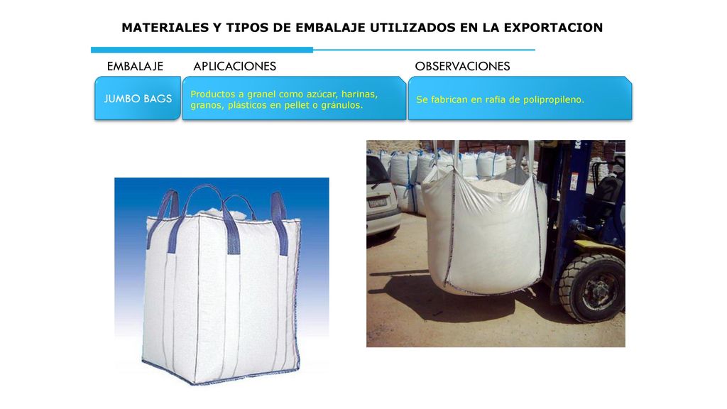 MATERIALES Y TIPOS DE EMBALAJE UTILIZADOS EN LA EXPORTACION
