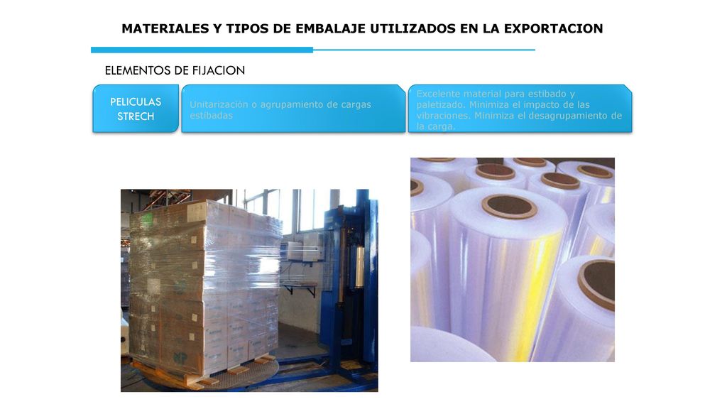 MATERIALES Y TIPOS DE EMBALAJE UTILIZADOS EN LA EXPORTACION