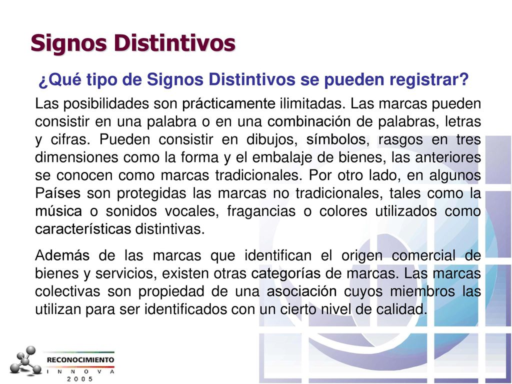 Signos Distintivos ¿Qué tipo de Signos Distintivos se pueden registrar