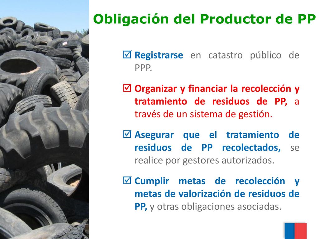 Obligación del Productor de PP