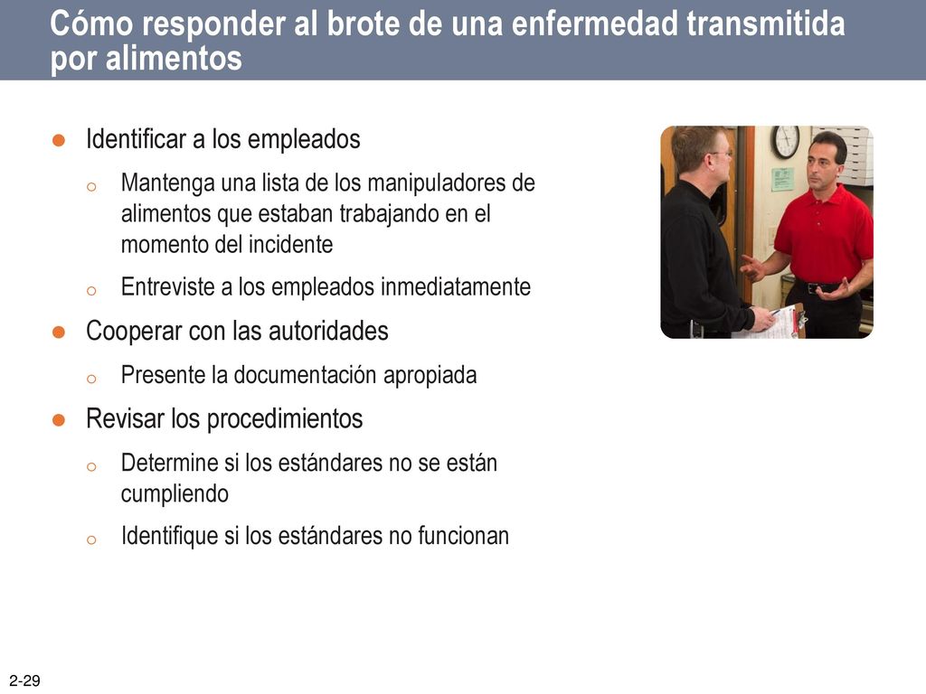 Cómo responder al brote de una enfermedad transmitida por alimentos