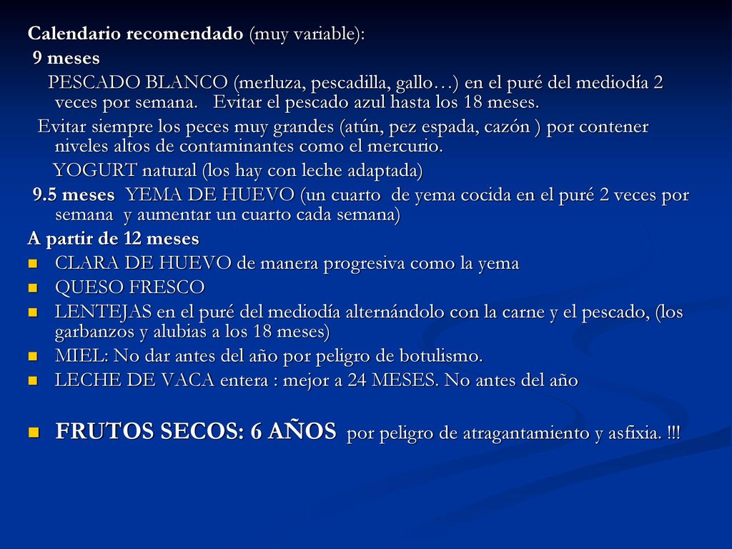 FRUTOS SECOS: 6 AÑOS por peligro de atragantamiento y asfixia. !!!