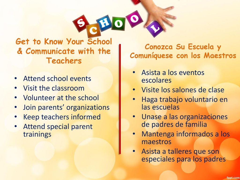 Get to Know Your School & Communicate with the Teachers