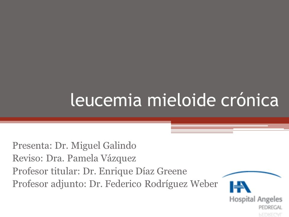 leucemia mieloide crónica