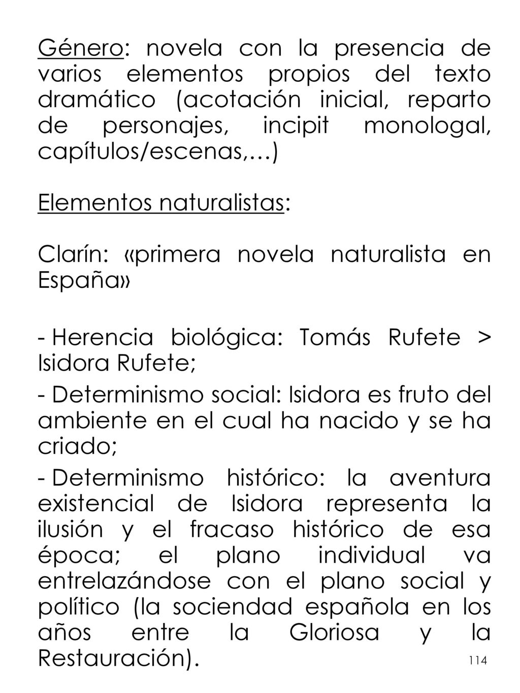 Elementos naturalistas: Clarín: «primera novela naturalista en España»