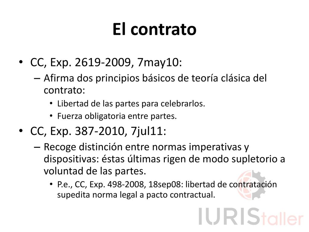 El contrato CC, Exp , 7may10: CC, Exp , 7jul11: