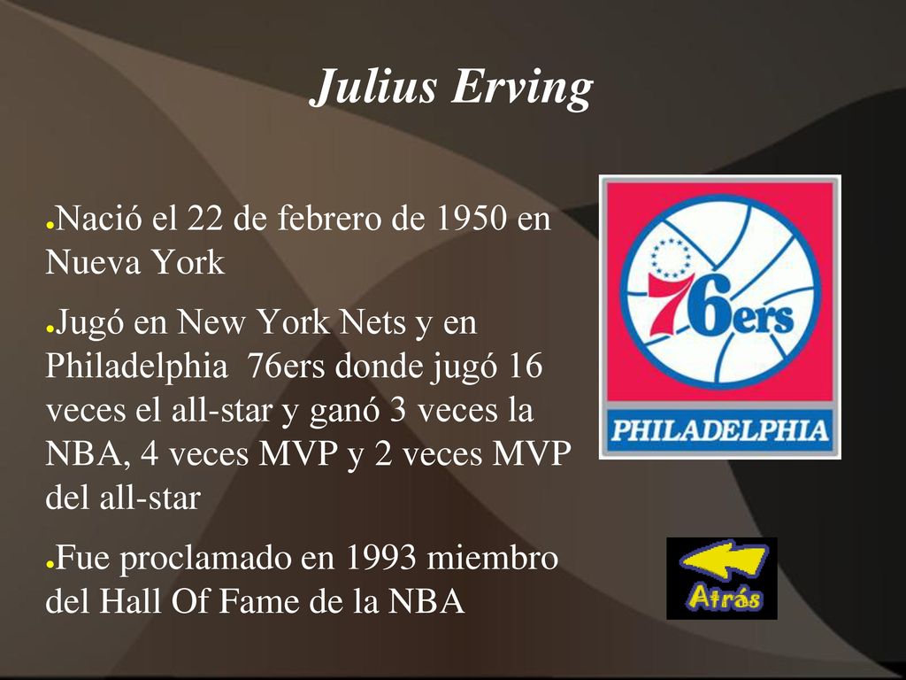 Julius Erving Nació el 22 de febrero de 1950 en Nueva York