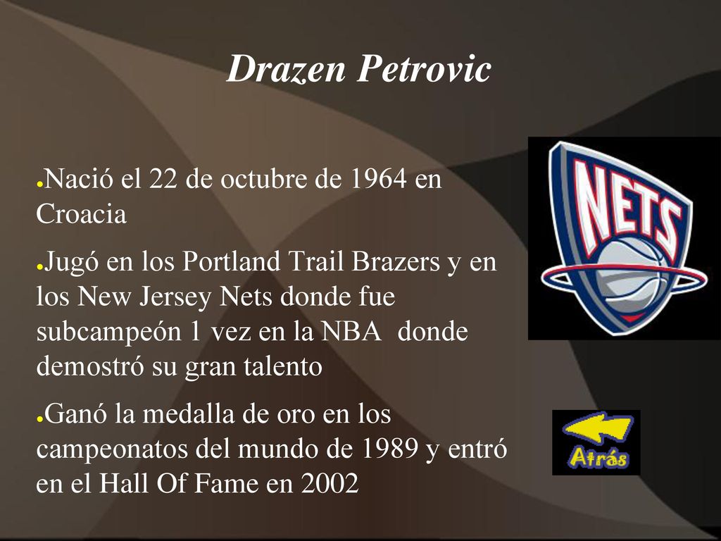 Drazen Petrovic Nació el 22 de octubre de 1964 en Croacia