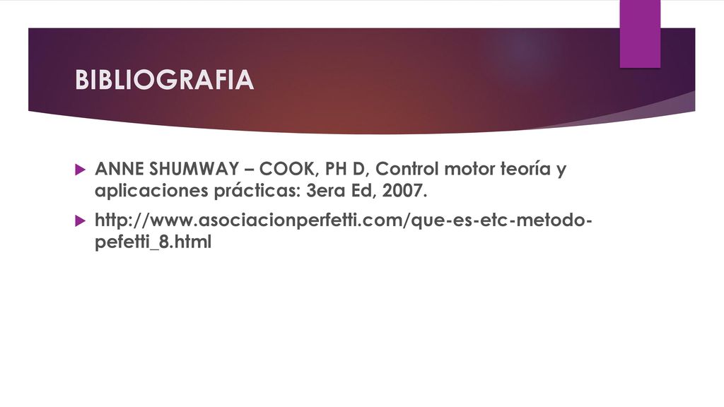 BIBLIOGRAFIA ANNE SHUMWAY – COOK, PH D, Control motor teoría y aplicaciones prácticas: 3era Ed,