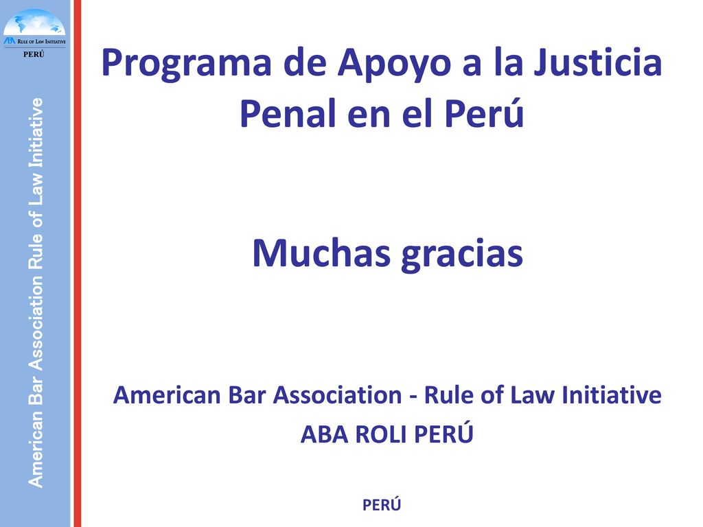 Programa de Apoyo a la Justicia Penal en el Perú