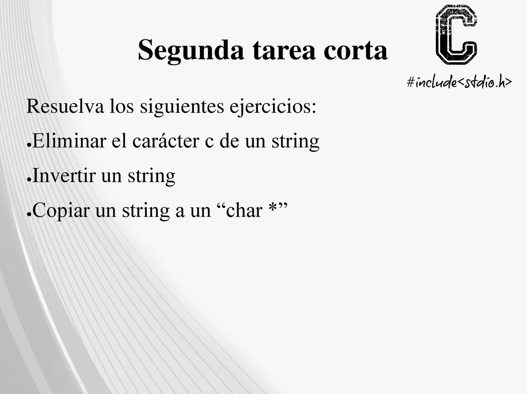 Segunda tarea corta Resuelva los siguientes ejercicios: