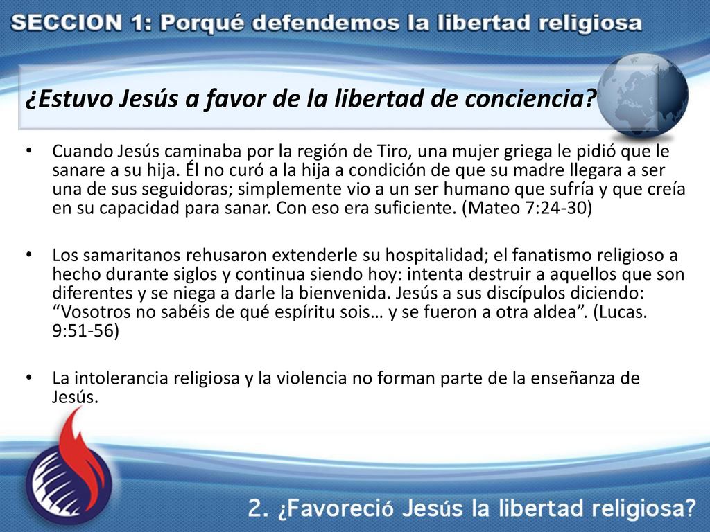 ¿Estuvo Jesús a favor de la libertad de conciencia