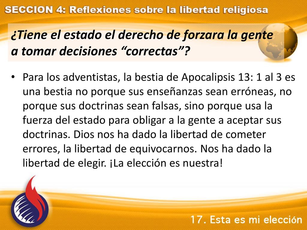 ¿Tiene el estado el derecho de forzara la gente a tomar decisiones correctas