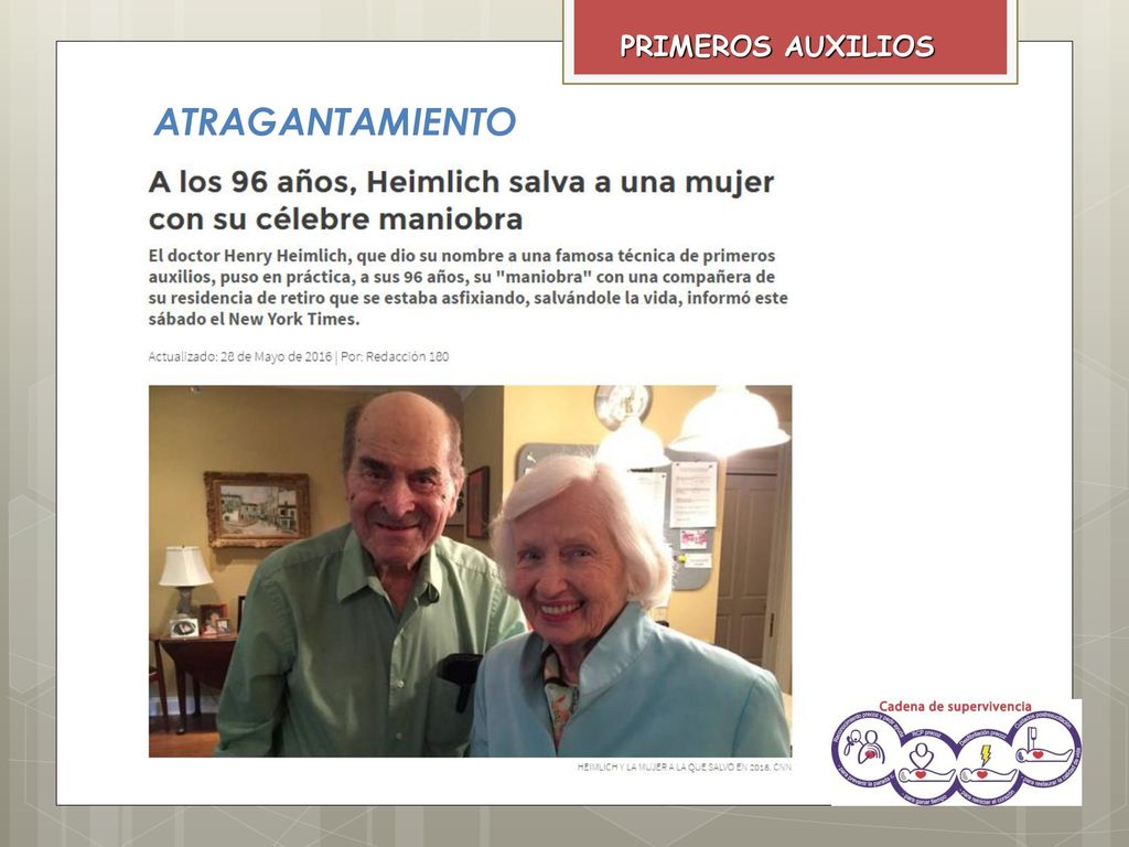 PRIMEROS AUXILIOS ATRAGANTAMIENTO