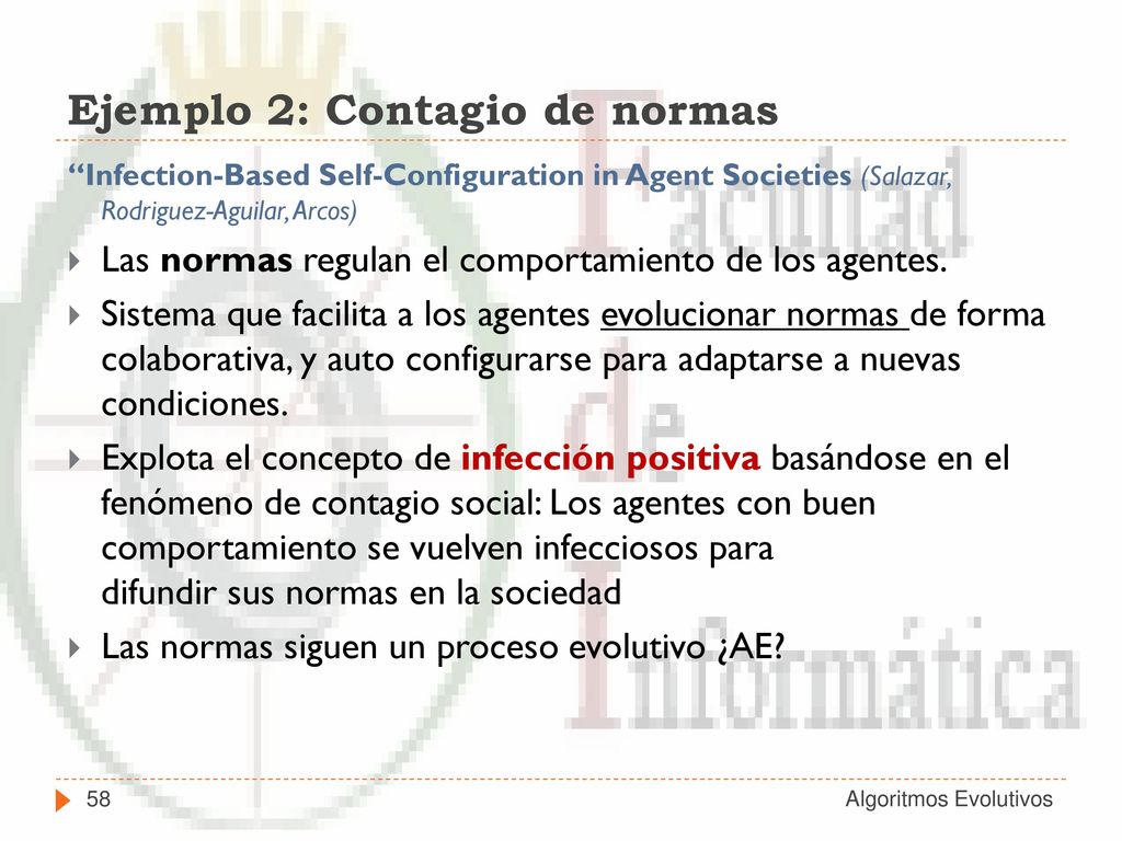 Ejemplo 2: Contagio de normas