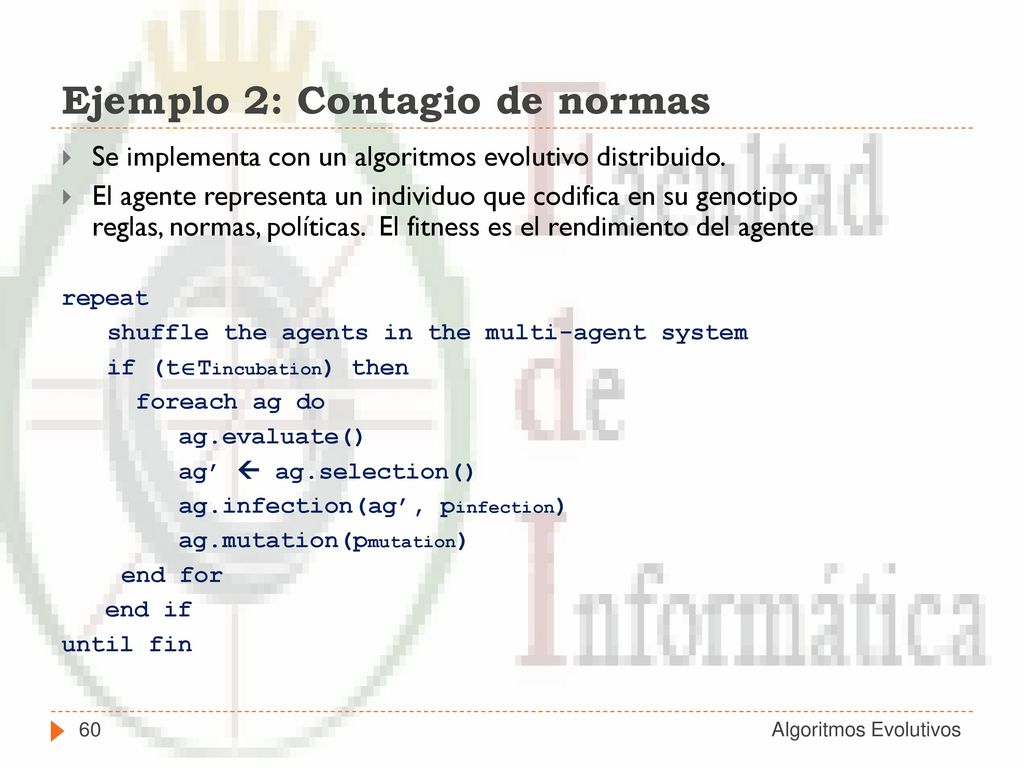 Ejemplo 2: Contagio de normas