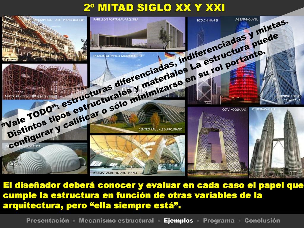2º MITAD SIGLO XX Y XXI CENTRO POMPIDOU – ARQ. PIANO-ROGERS. PABELLÓN PORTUGAL-ARQ. SIZA. BCO.CHINA-PEI.