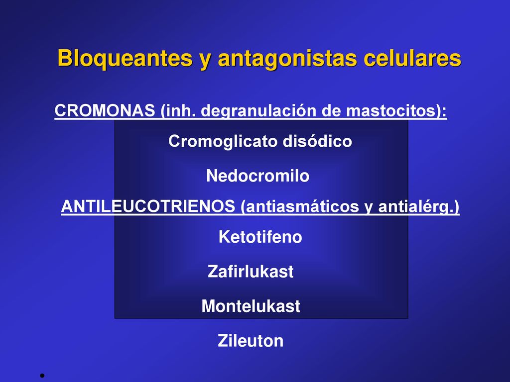Bloqueantes y antagonistas celulares