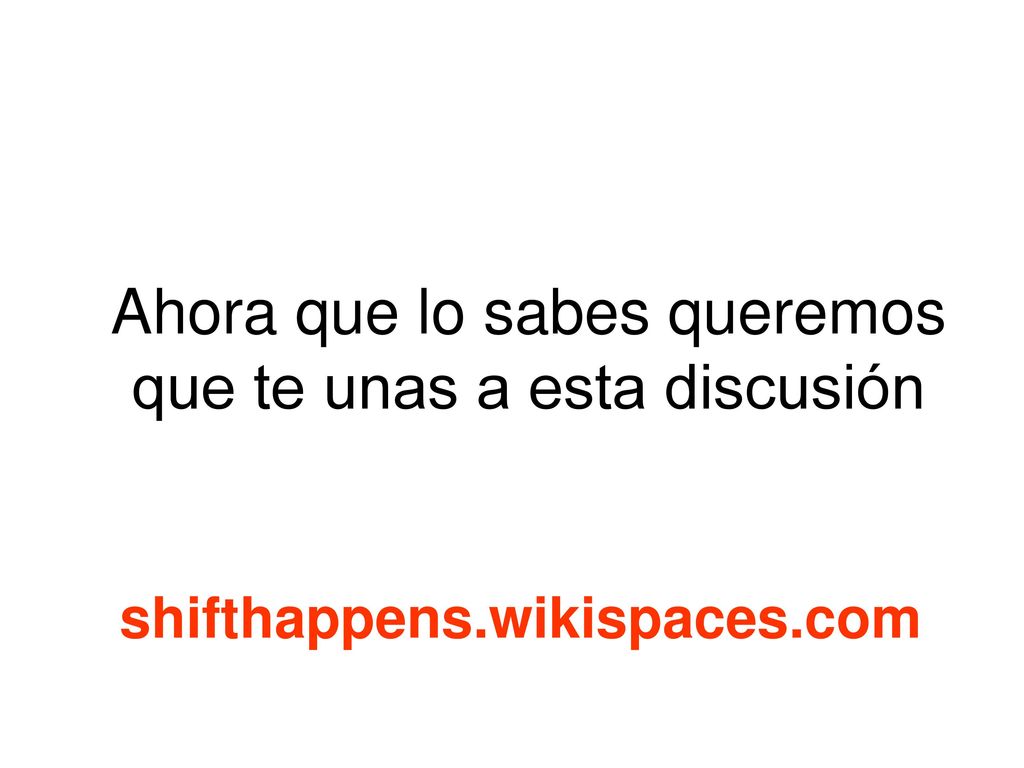 Ahora que lo sabes queremos que te unas a esta discusión