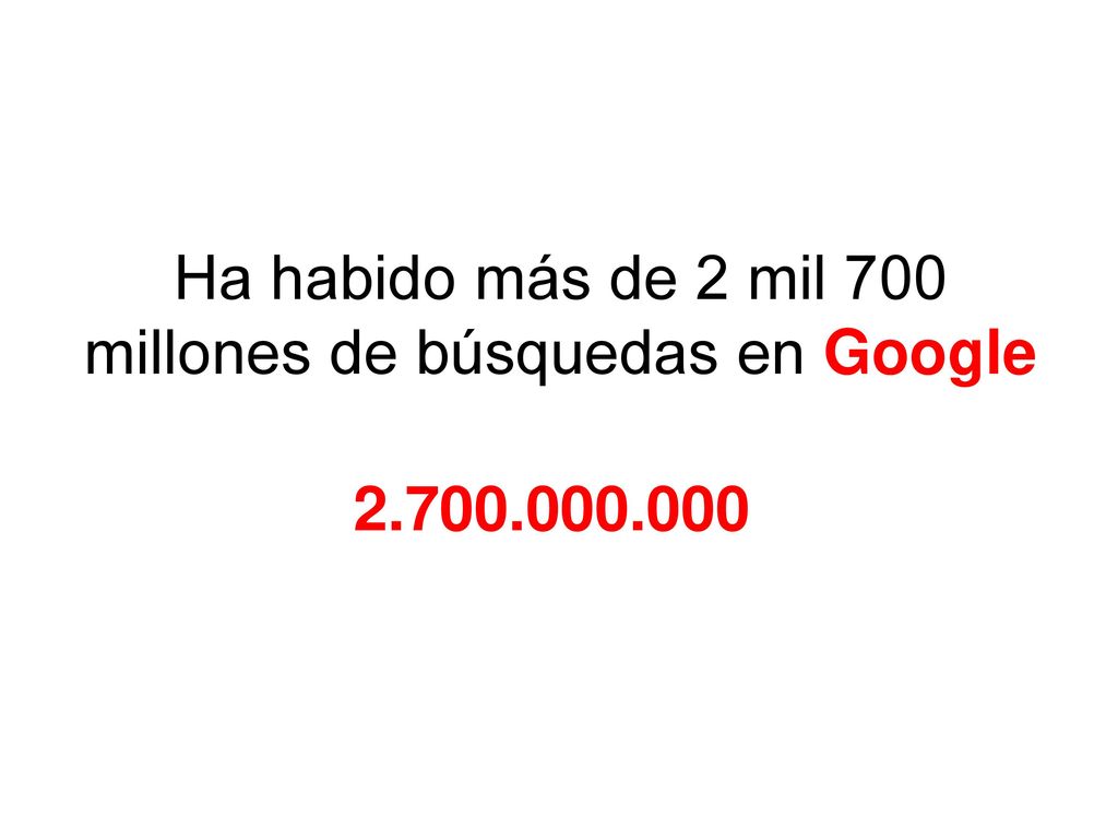 Ha habido más de 2 mil 700 millones de búsquedas en Google